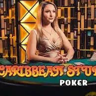 Caribbean Stud Poker game by Evolution – logo hosted on Wild Robin Casino