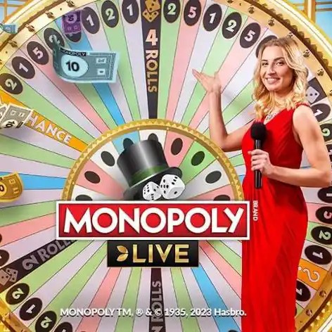 Monopoly Live logo by Evolution at Wild Robin Casino